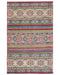 4x6 Multicolor Kuba Afghan Hand Knotted Wool Area Rug